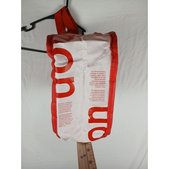 Lululemon Small Red Tote Bag Reusable Gift Bag Fitness Yoga Shopper - Picture 5 of 5